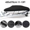 Aunct 11ft - 22ft 210D Trailerable Boat Covers Waterproof Rain Proof Sunproof UV Protector Speedboat Boat Cover Fishing Ski D45