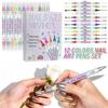 12 Colors Nail Art Pens Set Stylo Nail Art Graffiti Pen For Diy Nails Arts
