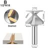 1/2 Zoll Schaft 12 mm Schaft Bogenbiegung Integriertes Messer Formmesser R18 R30 Fräser Für Holzbearbeitung Fräser