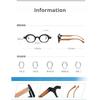 Round Frame Wood Grain Anti-Blue Light Reading Glasses Comfortable High-Definition Presbyopia Glasses Unisex Diopters 0 To +4.0