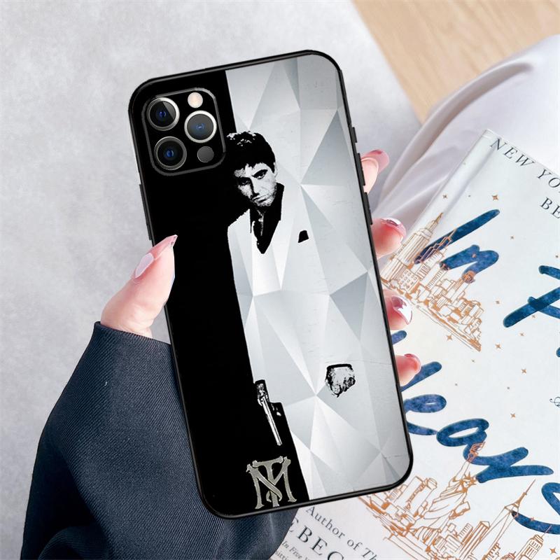 

Scarface 1983 Movie Phone Case For iPhone 15 16 Pro Max 11 12 13 Mini 14 Pro Max XR 15 16 Plus 16e Cover Coque iPhone 13 mini