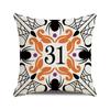 Halloween Decorative Cushion Cover Pumpkin Bat Wizard Ghost Pillowcase Suitable for Home Living Room Sofa Room Decoration