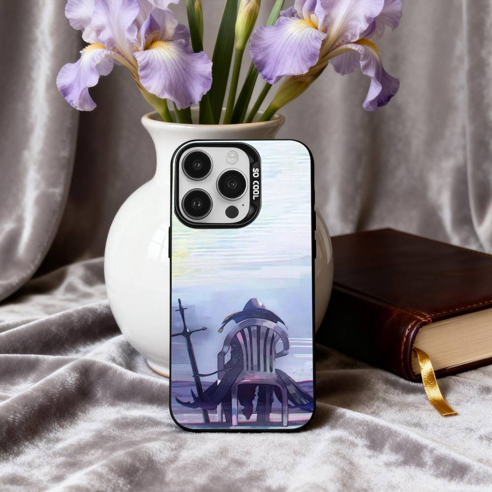 Manga The E-Eminence in S-Shadow Phone Case For iPhone17,16,15,14,13,12,11 Plus,Pro Max Candy Silver Plated Inside Cover