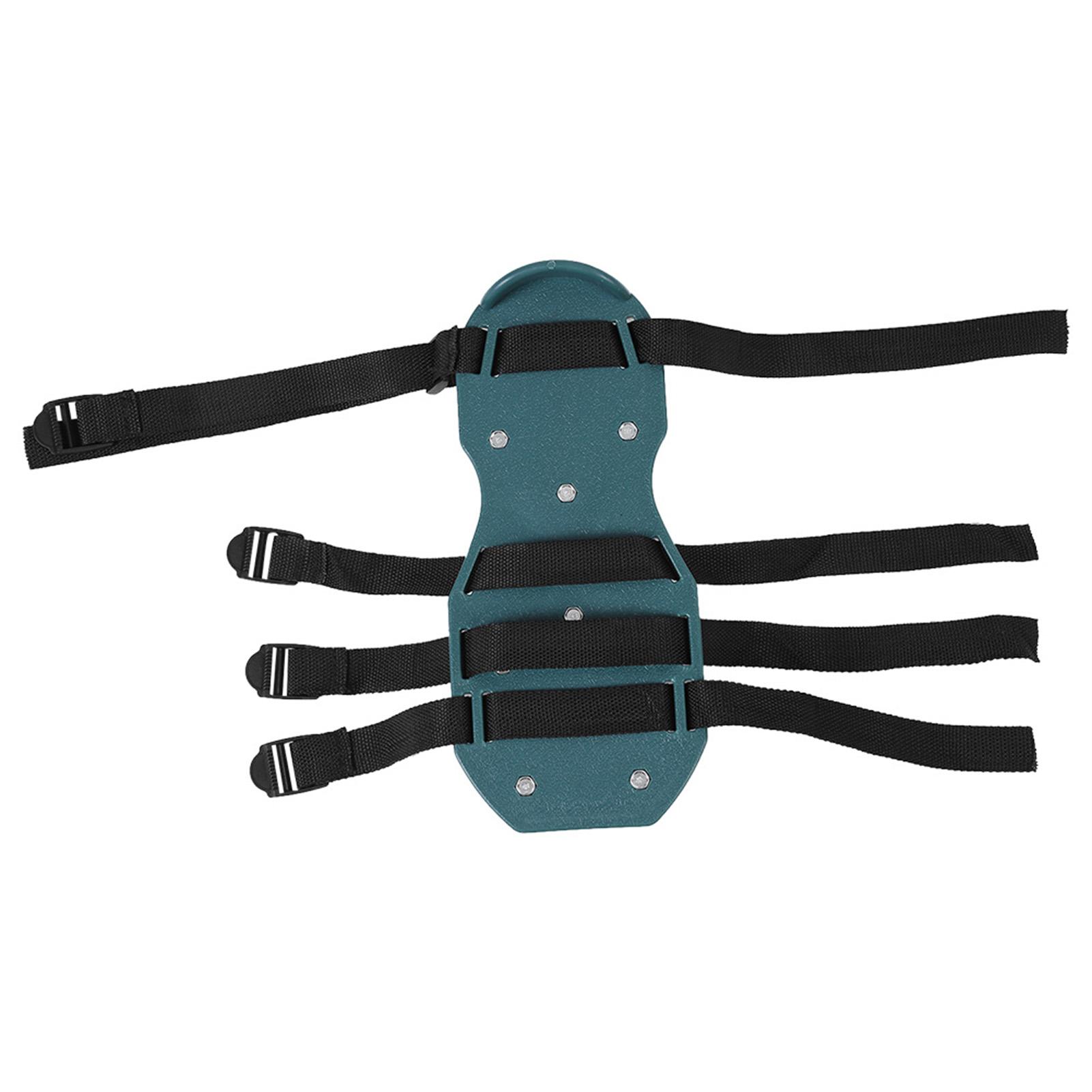 

1 Pair of Lawn Aerator Sandals Heavy Duty Grass Spiked Shoes with Buckle Garden Tool (4 Straps) белый