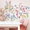 Beautiful Flower Wall Stickers Home Decoration DIY PVC Glass Electrostatic Stickers Home Bathroom Window