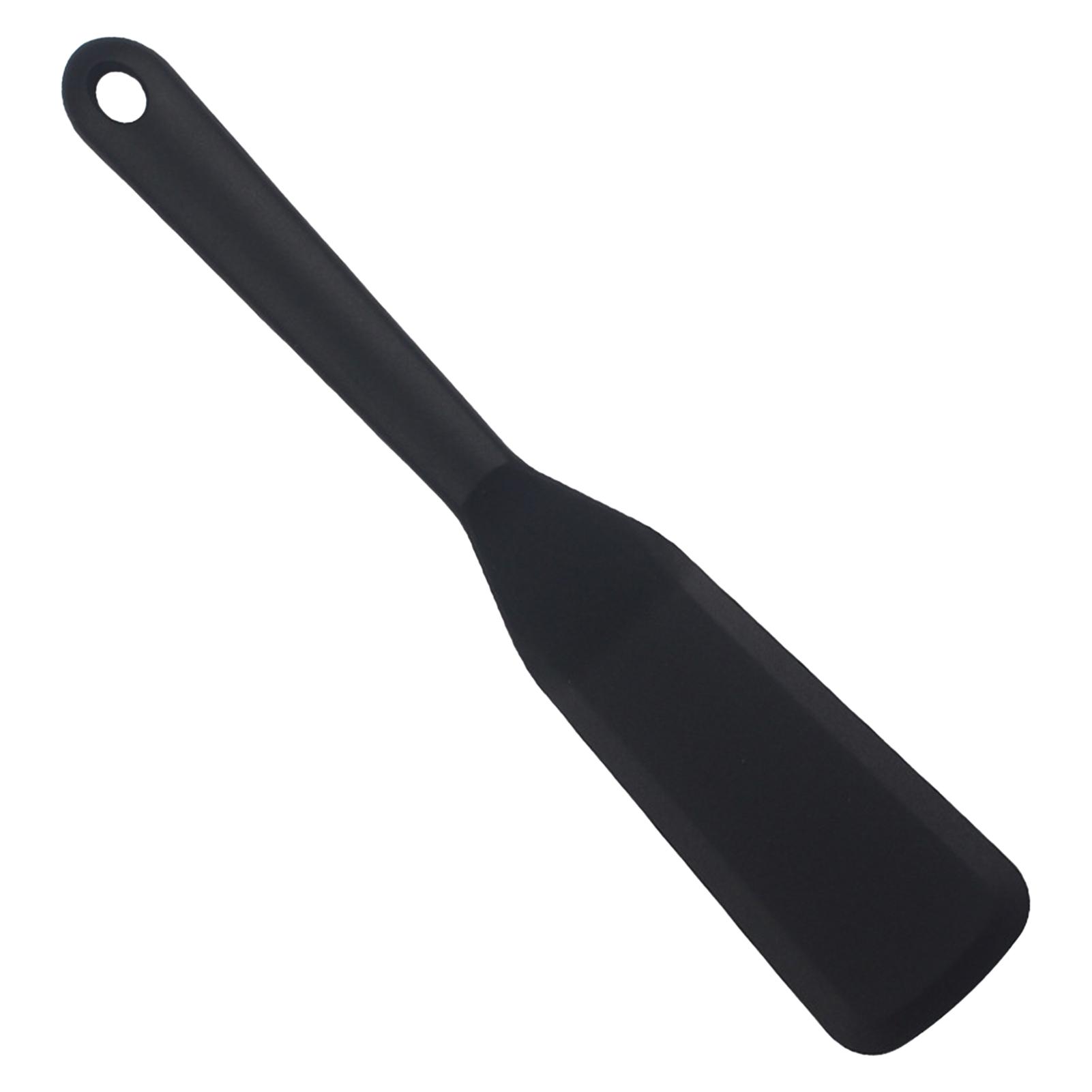 Silicone Spatula Small Size For Non Stick Pans Kitchen Tool With Ergonomic Handle чёрный