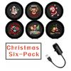 1-4PCS LED Projector Night Light with Waterproof for Halloween and Christmas Bedroom Garden Party Decoration