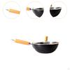 Iron Frying Pan Non-stick Wok with Lid Electric Induction All Hobs Open Flame Cooking