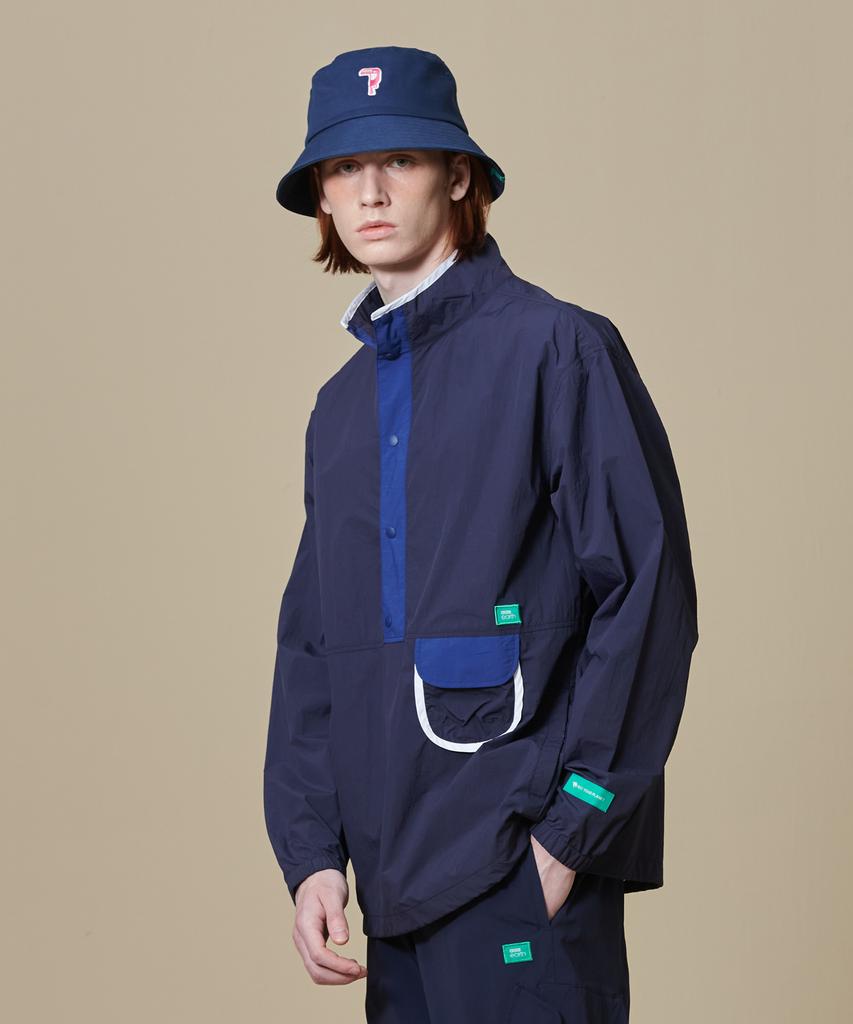 Bbc Earth High-Neck Anorak_Navy