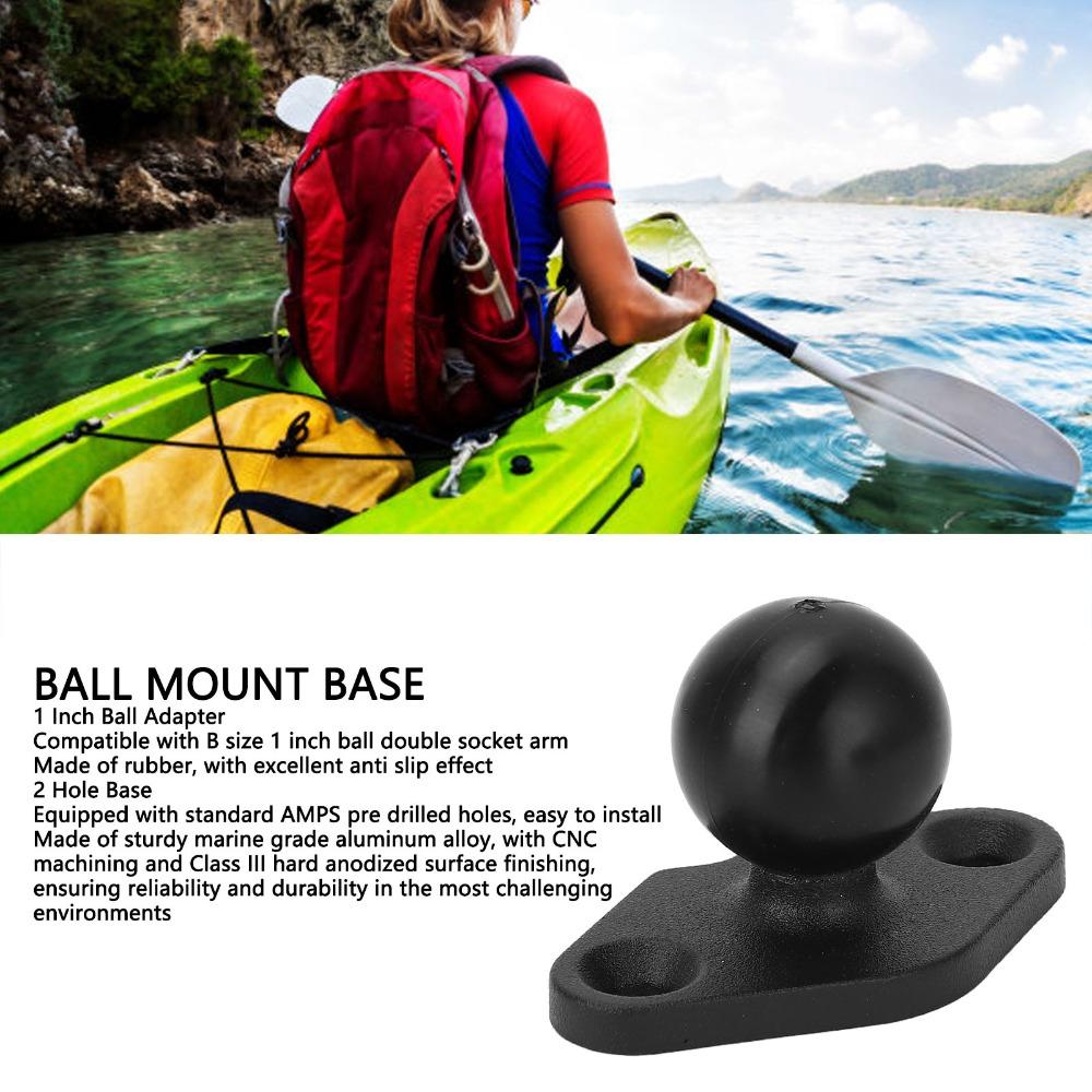 1 Inch Ball AMPS Mount Base 2 Hole Electronic Device Mounting Base  Vehicle Mounting
