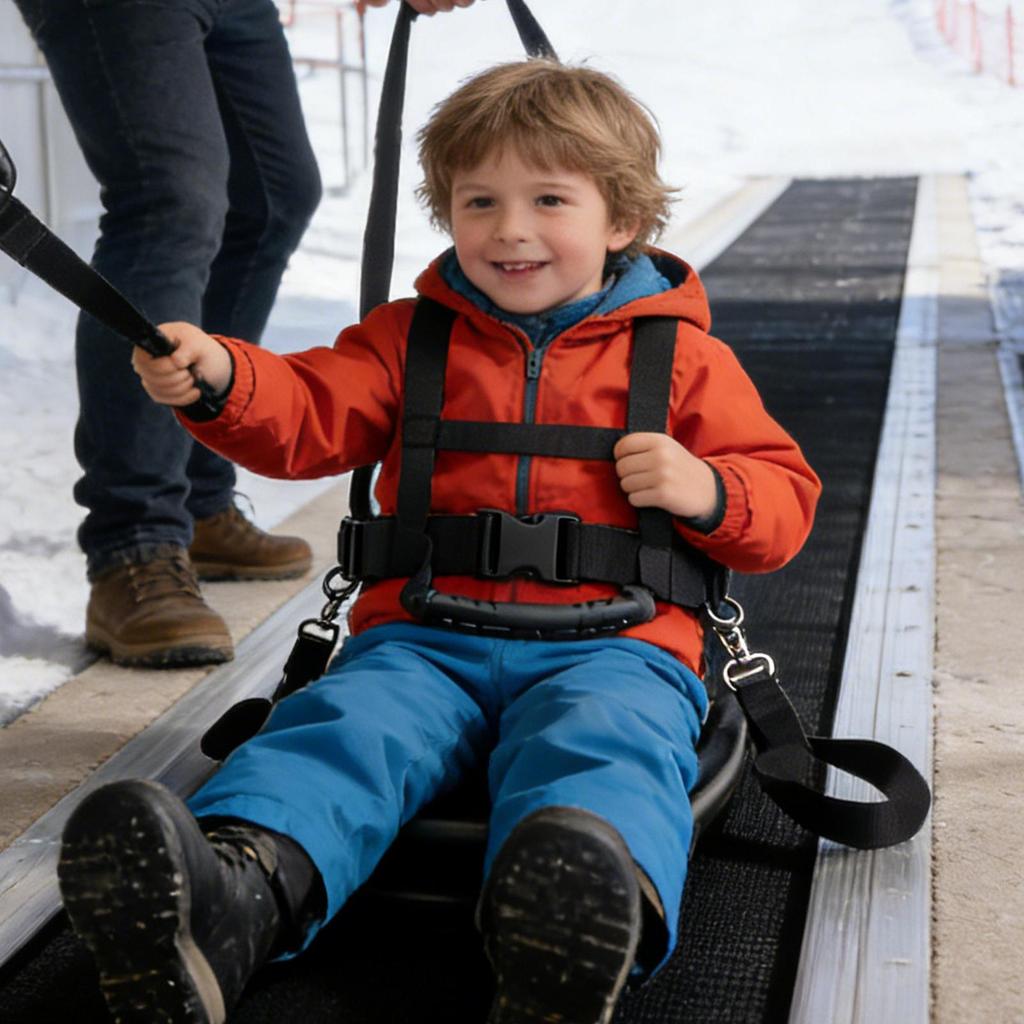 Child Ski Harness Anti-Fall Safe Training Leash Snowboarding Traction Speed Control Ski Leash Trainer for Friends Beginners