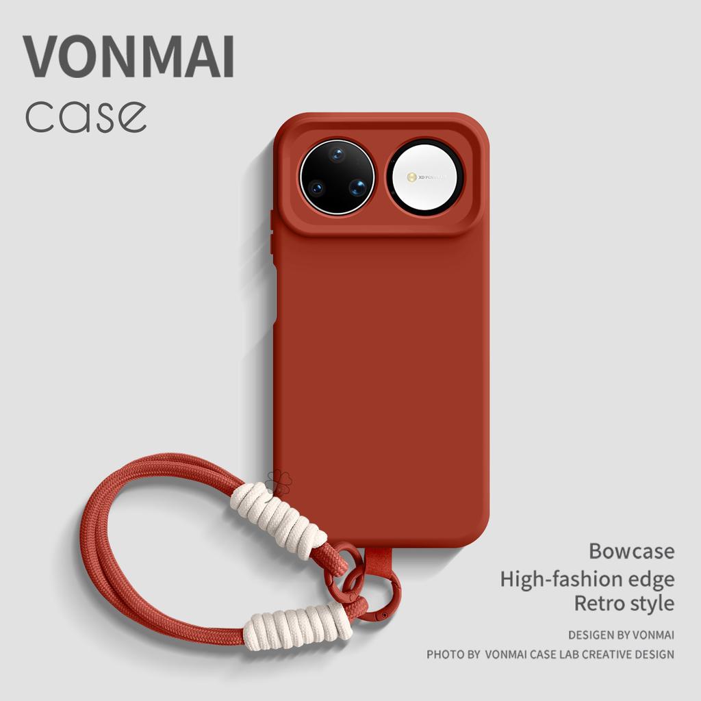 Fox Fruit Is Suitable for Huawei Nova15ultra's New Liquid Silicone Mobile Phone Case Nova14pro Solid Color High-end Trend