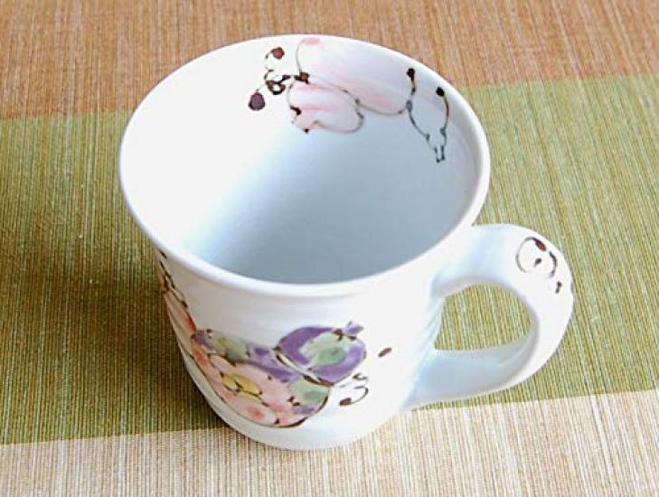 Ruhestandsgeschenk, Paar-Becher, Dankbarkeitsgeschenk, Ruhestandsgeschenk, Blume der guten Gesundheit, sechs Kürbisse, Arita Ware, hergestellt in Japan, für Geschenke