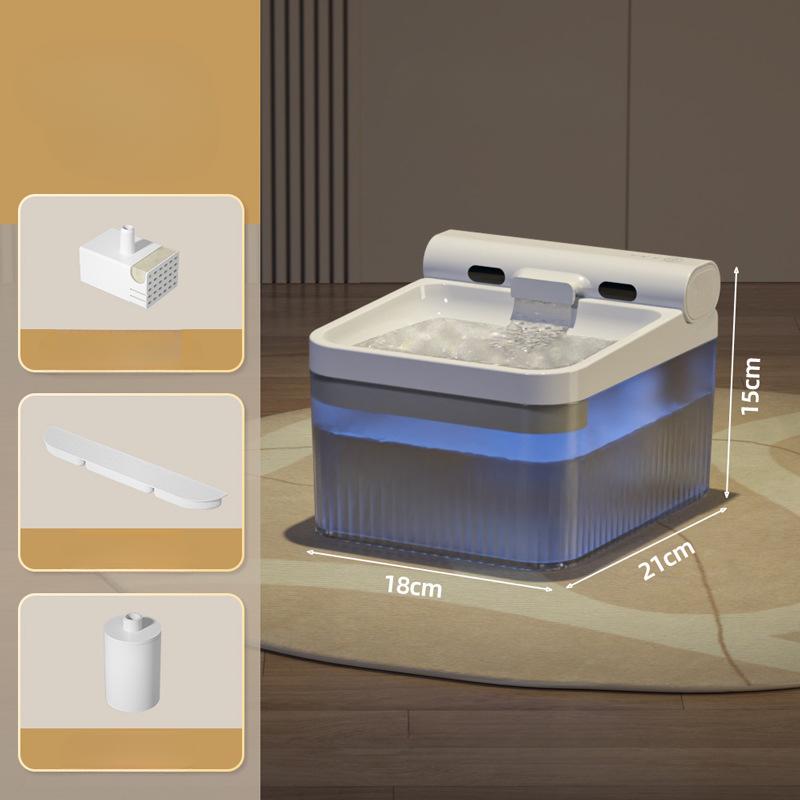 Wireless Silent Water Fountain Cat Water Dispenser Pet Automatic Circulation Water Feeding Machine Dog Bowl Cat Bowl