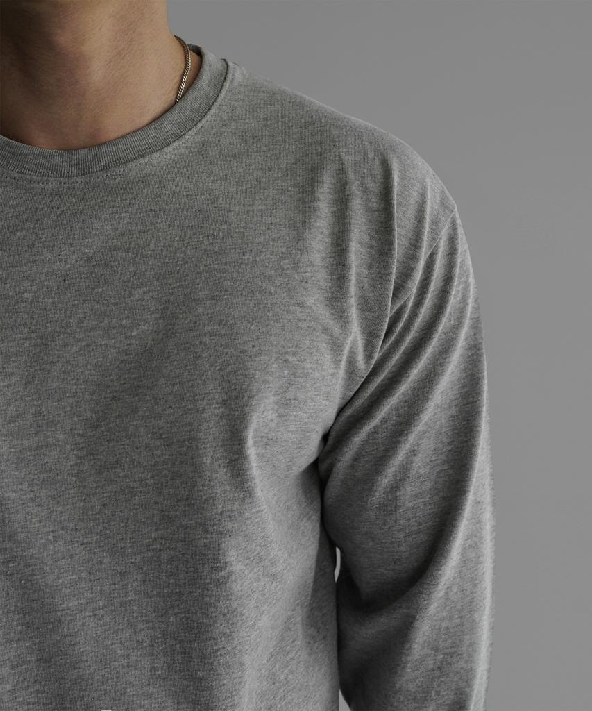Baulopeulodeogteu Crop Layered Long Sleeve T-Shirt [Gray]