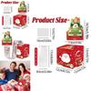 Red Santa Claus Pattern Paper Gift Box For Christmas Presents And Celebration Events