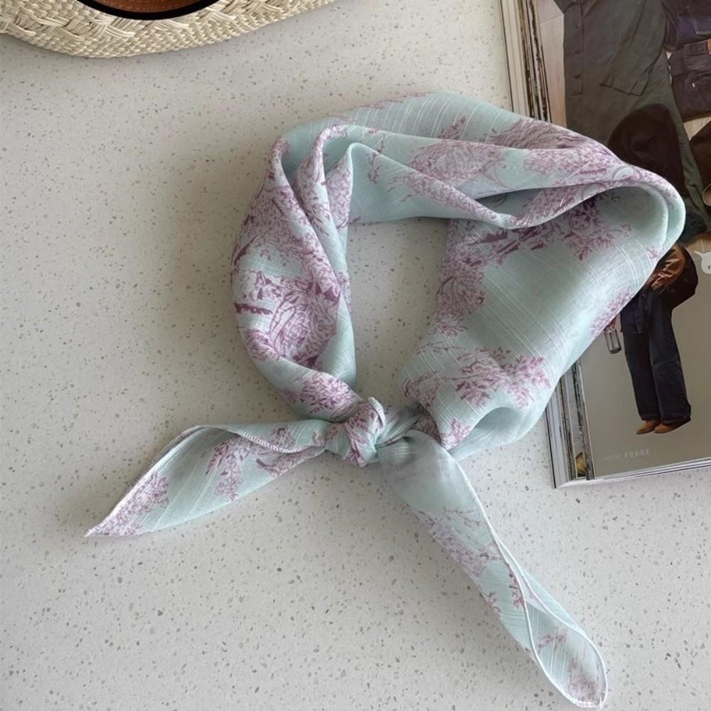 Cotton Linen Square Scarf 58cm Bandana Scarves High Quality Women's Silk Scarf Neck Decorative
