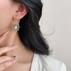 Personality Earrings Retro Silver Plated Earrings Sun Moon Pattern Dangle Earrings  Jewelry Gift