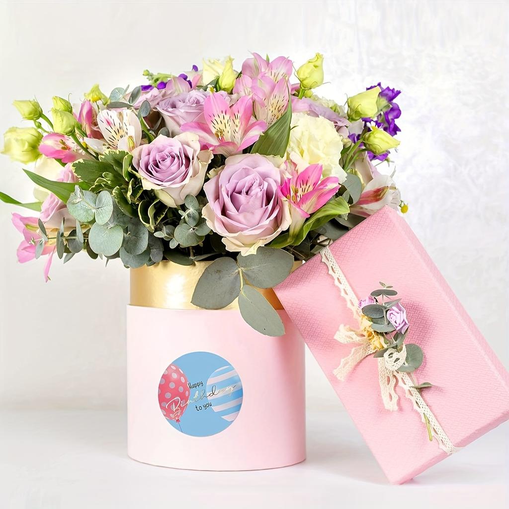 500pcs Stickers Per RollBirthday Celebration Balloons in a Party StyleSuitable for Gift BannersSealing StickersCard Boxes.