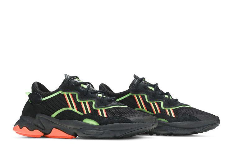 Men's Sneakers adidas Ozweego Black Orange Green Core Black/Solar Green/Hi-Res Coral
