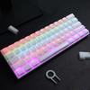 113Key PC Keycaps Set for Mechanical Keyboards with Double Shot Injections OEM Profile Keycap Crystal Jelly Design