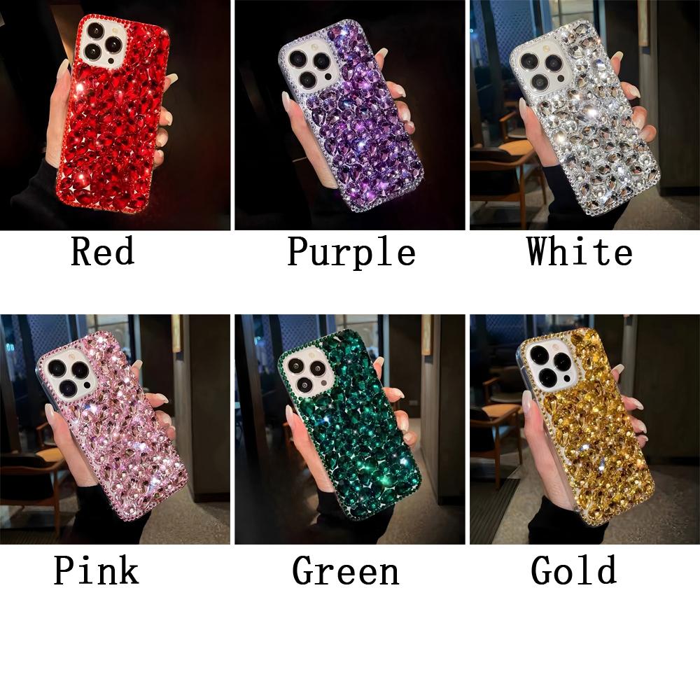 Luxus Glitzer Strass Kristall Diamant Hülle Für OPPO Realme 14 Pro Plus 14X 14T 13 12 Lite 4G 5G Bling Funkelnde Abdeckung
