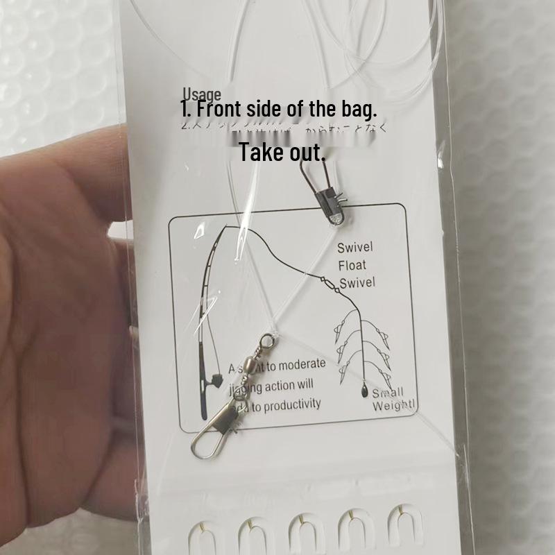 Dali Ma Anti-Tangle Barbed Gold Sleeve Fish Hooks for Outdoor Sea Fishing