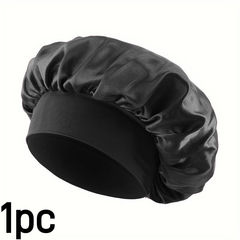 4pcs/set Luxurious Satin Hair Bonnets Multipurpose Wide Elastic Turban for Beauty Sleeping & Bath Shower for Women Hair Care Cap