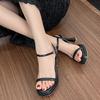 Stepping on shit feels waterproof table women's shoes high heels are not tired, thick heels are versatile, comfortable sandals model