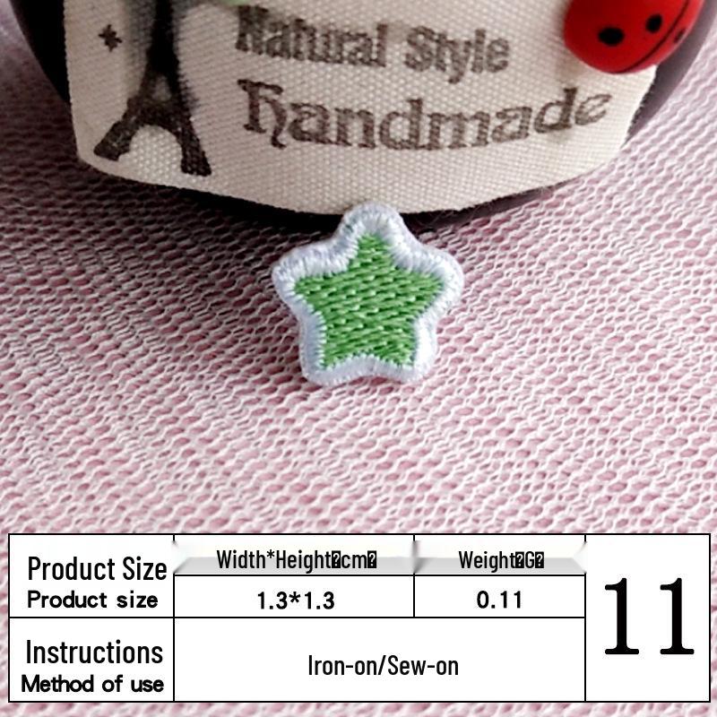 In Stock: Cute Mini Star Embroidery Patch for Clothing Decoration