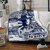 Football Customize Your Name Blanket Warm Comfortable And Soft Blankets Are Suitable For Home Lunch Break Blanket Office Sofa Sofa Gift To Relatives