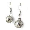 Les Trésors De Lily [N0241] - Silver 'Marble' Earrings (10 Mm)