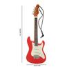 Miniature Guitar Model Simulation Innovative Wooden Electric Guitar Model with Hanging Rope for Presents Decor 01