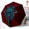 1pc Sword Skull Automatic Open/close Umbrella, 8-Rib Sturdy Structure, Portable Travel Umbrella, Parties, Everyday Use, Outdoor Accessory, A