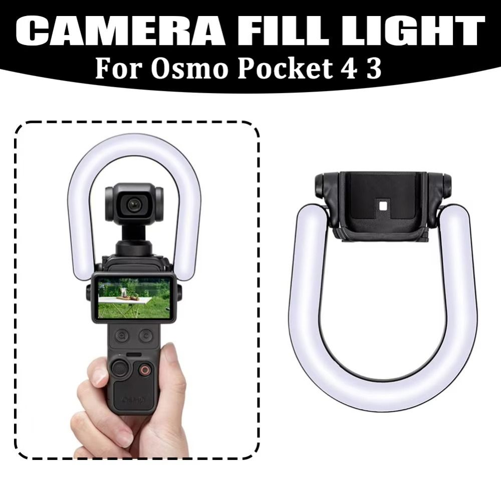 Rechargeable Ring Fill Light Beauty Fill Light for DJI Osmo Pocket 4 3 Vlog Photography Accessories