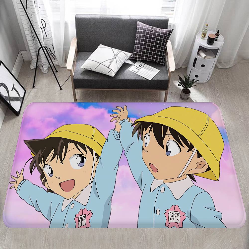 Mystery Detective C-Conan Hallway Carpet INS Style Soft Bedroom Floor House Laundry Room Mat Anti-skid Bedside Area Rugs