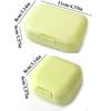 Portable Travel Soap Box Drain Box Waterproof Soap Case Sealed Soap Box Candy Color Soap Organizer for Bathroom Home El