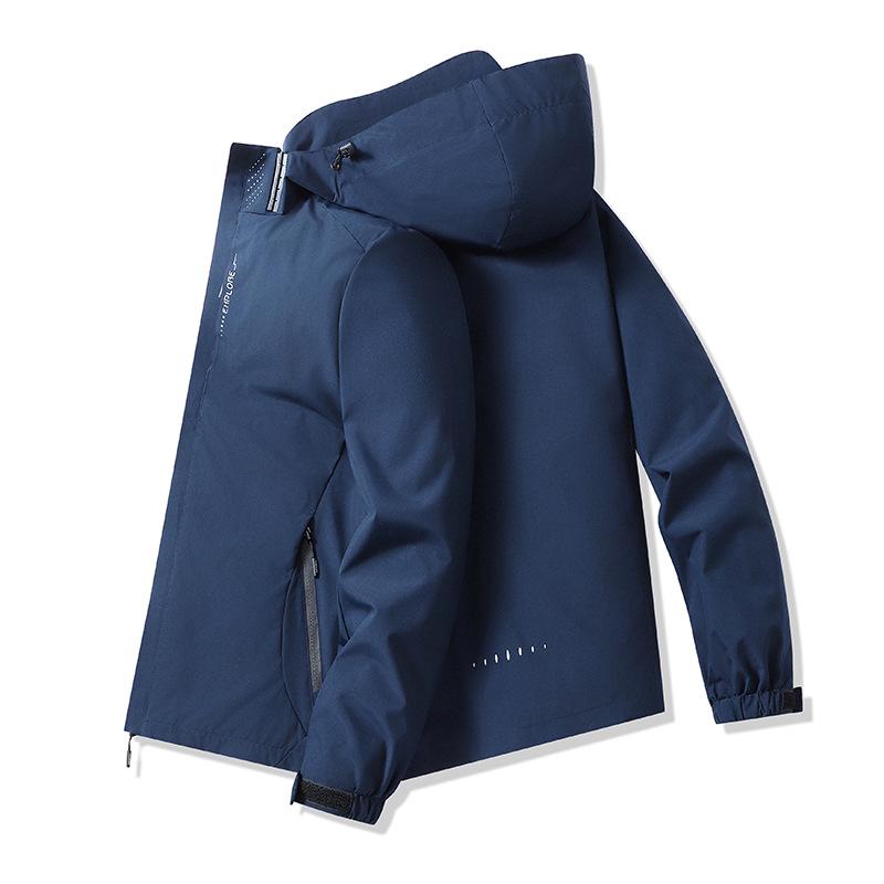 Men's Windproof Waterproof Jacket - European Size, Spring/Autumn, Mountaineering, Single-Layer, Casual Flight Outerwear