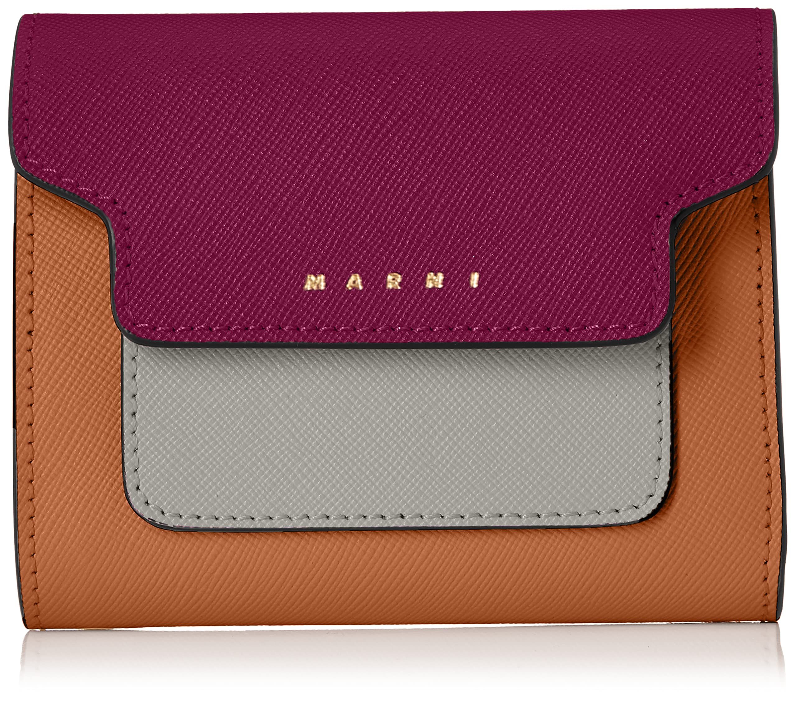 

wallet PFMO0052U8LV520 [Marni] Tri-fold Women s PLUM/ASH/MOCA [product]