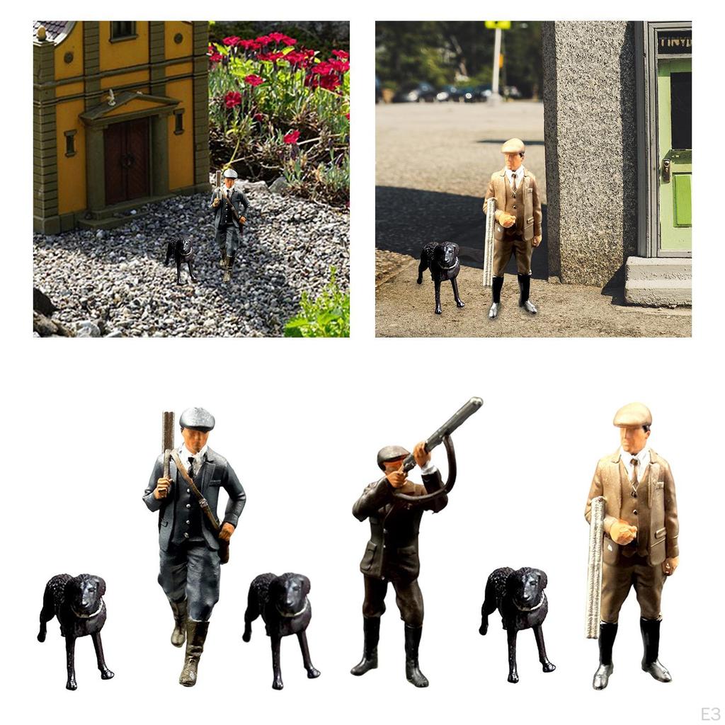 , Miniature Architectural Figure Made of Resin, Model in 1:64 Scale, for Fairy Gardens And As Table