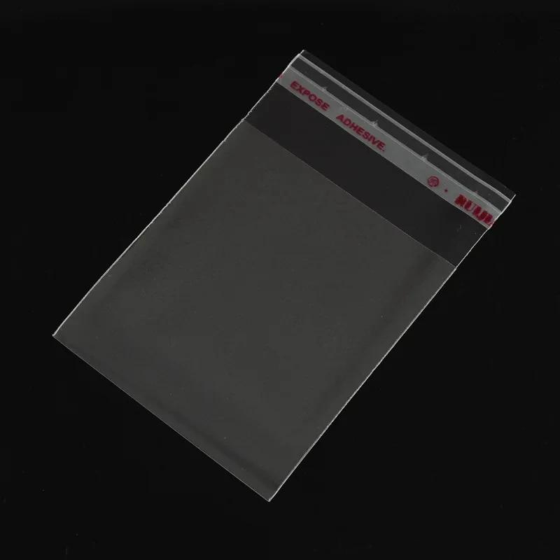 100Pcs Transparent Self-sealing Jewelry Accessories Candy OPP Self-adhesive Bag Packaging Resealable Gift Cookie Packaging Bag