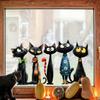 Cartoon Cute Cat Halloween Static Electricity Glass Window Sticker for Living Room Balcony Floor Window Sticker