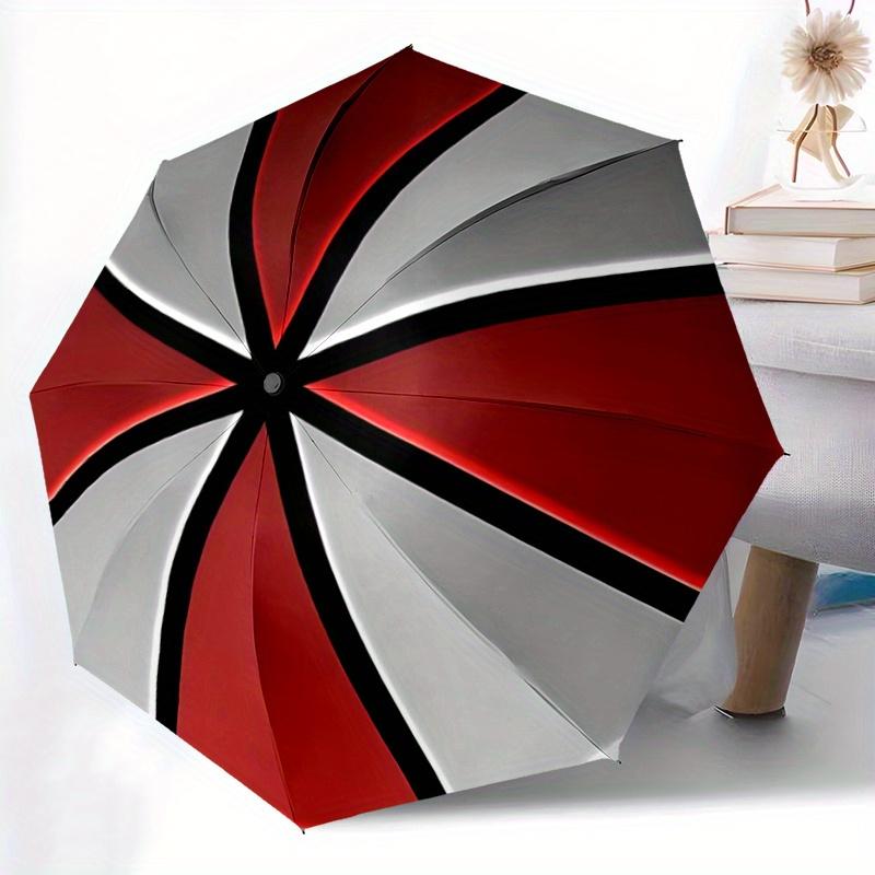 1pc Resident Evil Umbrella Pattern Automatic Opening and Closing Umbrella, Lightweight 3-Fold, With Cute Cartoon Characters, Suitable for Home, Outdoo