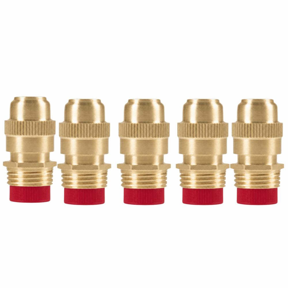 5PCS Brass Misting Nozzle Gold Irrigation Nozzle Durable Spray Nozzle  Garden Irrigation S