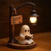 Cute Ghost Reading Lantern - Boo, Ghost Reading Book Lamp, Halloween Cute 3D LED Night Light