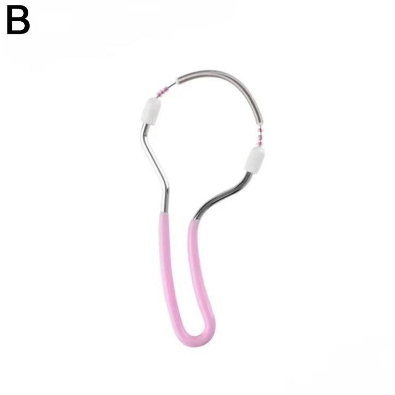 

[2 в 1] Ручной эпилятор для удаления волос на лице, Эпилятор нитью для красотыМакияж розовый