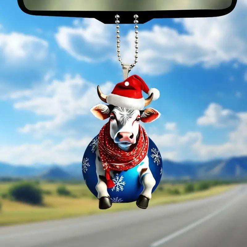

Delightful Style Cartoon Acrylic Car Pendant For Festive Interior Decoration
