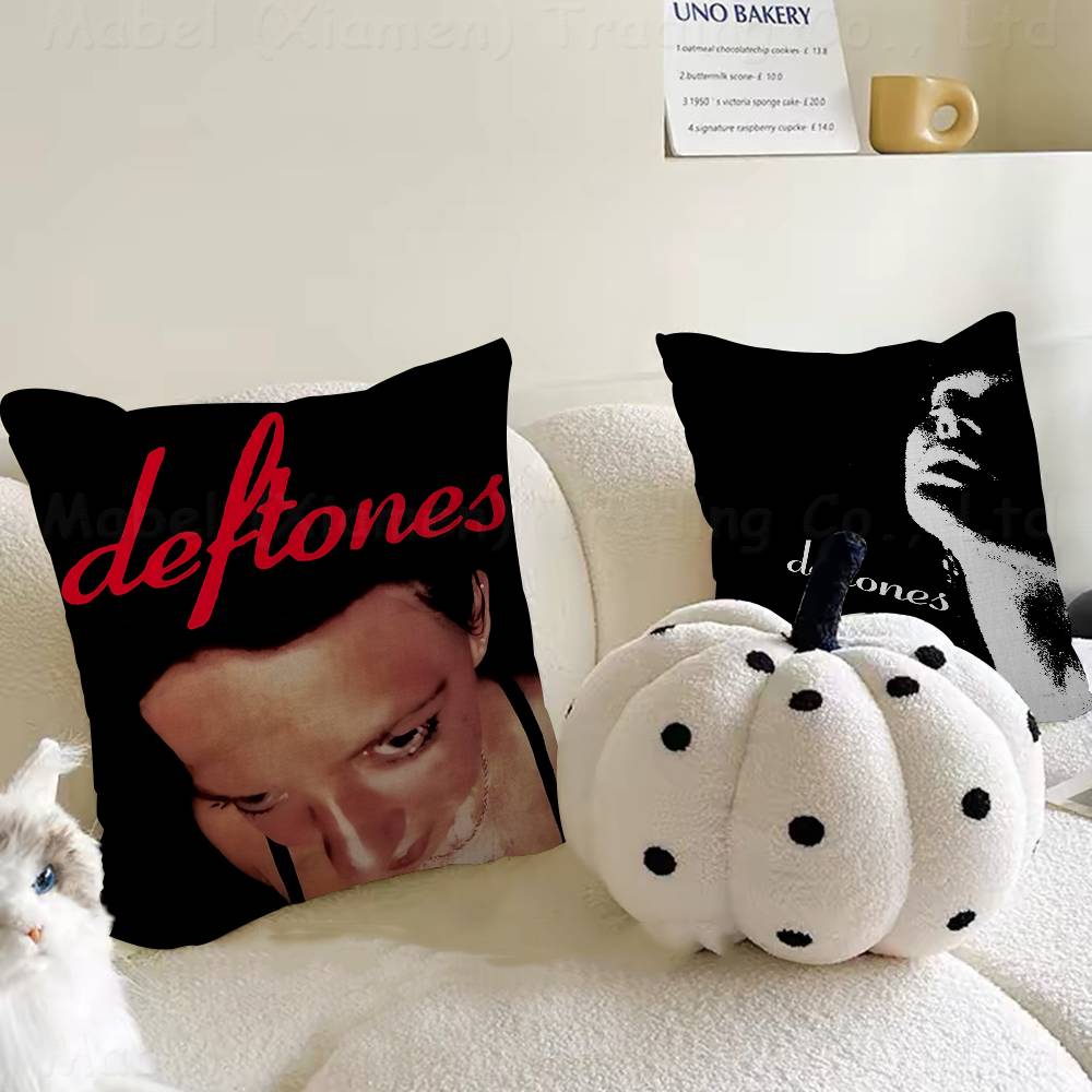 Band DDeftones Personalisierte Bildtext Wohnkultur Dekorative Kissen Haushaltsgeschenke 45x45cm