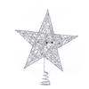 Christmas Pentagram Iron Ornament Tree Top Star Sequin Stand Pentagram Christmas Decoration Supplies