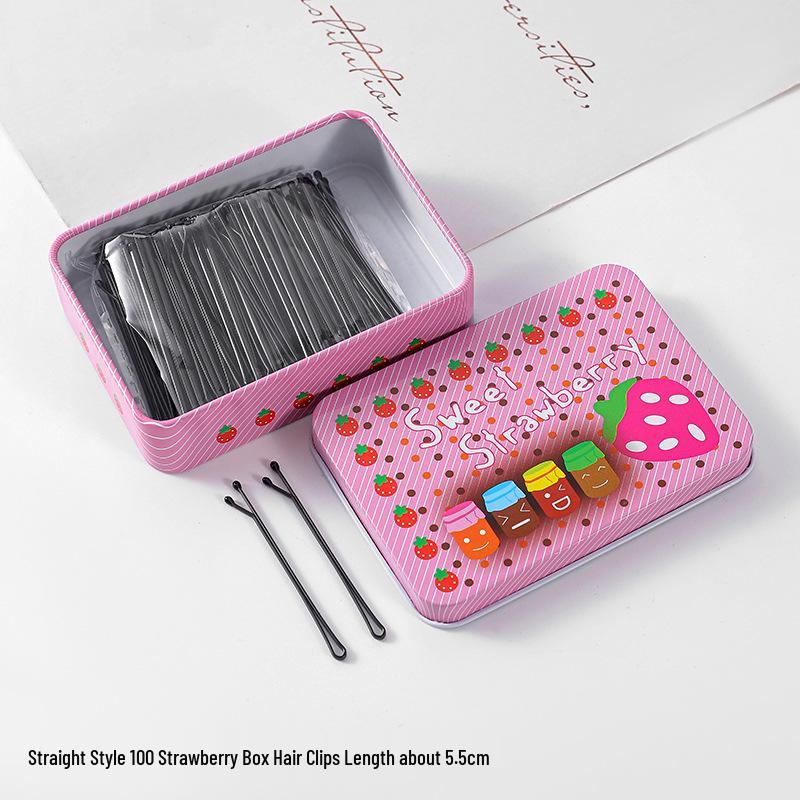 50-200 Pcs Black U-Shaped Bobby Pins & Flat Hair Clips for Hair Styling